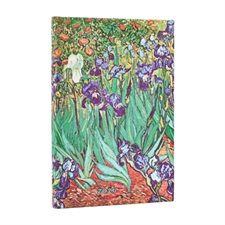 Iris de Van Gogh : Agenda 12 mois 2026 : 1 semaine  /  2 pages : Horizontal : Mini : Couverture rigide