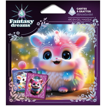 Arc-en-ciel magique : 10 cartes à gratter étincelantes : Fantasy dreams