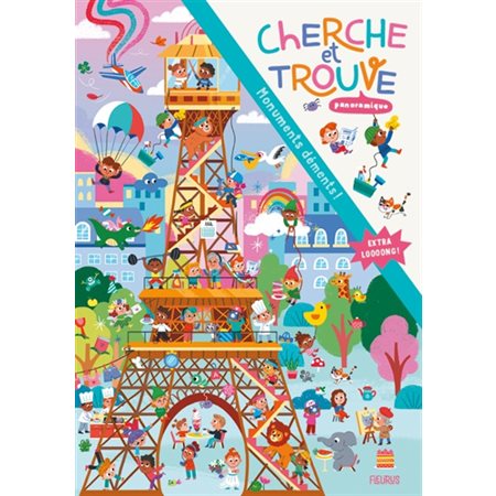 Monuments déments ! : Cherche et trouve panoramique : Livre cartonné