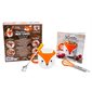 Coffret : Renard : Mon atelier mug cakes : 1 mug en forme de renard; 1 cuillère patte de renard; 1 fouet orange gravé en inox et silicone + 1 livre de 20 recettes