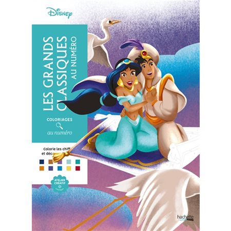 Les Grands classiques au numéro : Coloriages mystères Disney