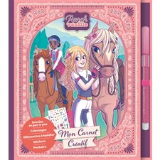 Mon carnet créatif : Ranch Vanille : Comprends 70 stickers + 1 feutre pailleté + 14 pochoirs