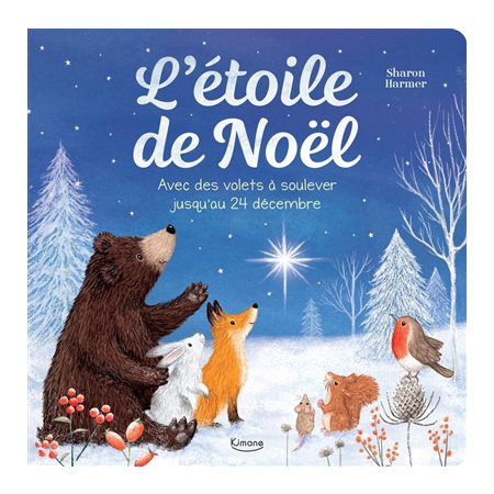 L'étoile de Noël : Avec des volets à soulever jusqu'au 24 décembre : Livre cartonné