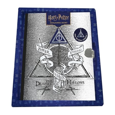 Harry Potter : Mon journal secret reliques de la mort avec pendentif