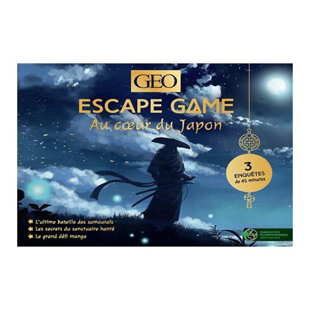 Escape Game GEO : Au coeur du Japon : Voici trois enquêtes trépidantes pour vivre des aventures uniques, riches en émotions et en rebondissements...