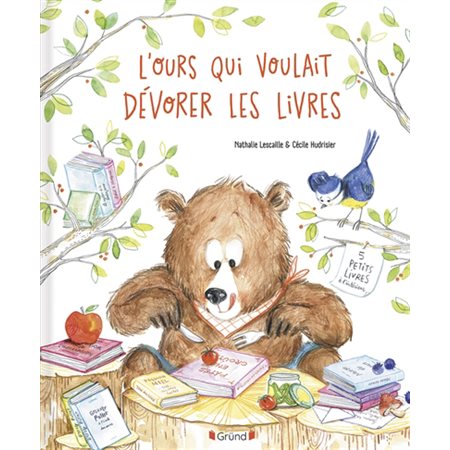 L'ours qui voulait dévorer les livres : Avec 5 petits livres à lire à l'intérieur : Couverture rigide