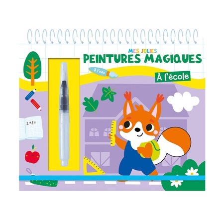 A l'école : Mes jolies peintures magiques : 7 jeux cherches et trouve pour apprendre les chiffres et les couleurs : À l'eau