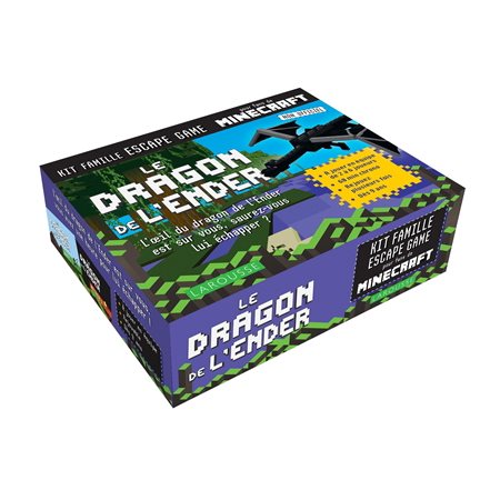 Le dragon de l'Ender : Escape game Minecraft : Escape game : Dès 9 ans : À jouer en équipe; Rejouable