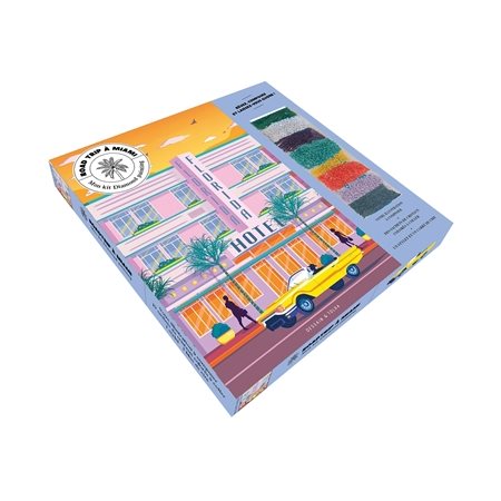 Road trip à Miami : Boîte coffret :Mon kit diamond painting