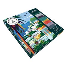Road trip en Méditerranée : Mon kit Diamond painting : Rêvez, composez et laissez-vous guider ! : Boîte coffret
