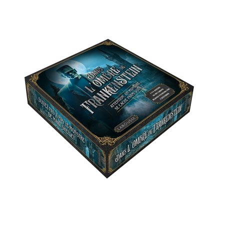 Dans l'ombre de Frankenstein : Coffret Jeu : 3 à 6 joueurs; 60 minutes chrono; rejouez plusieurs fois; 4 scénarios