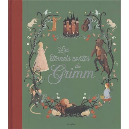 Les éternels contes de Grimm : Un recueil illustré qui réunit 25 contes des frères Grimm, des plus célèbres, comme Raiponce ou Cendrillon, aux plus méconnus, comme Le roi grive ou La lumière bleue :
