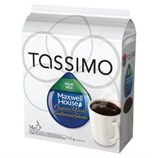 Dosettes de café Tassimo Paquet de 14 Maxwell House Decaféiné
