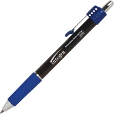 Stylo à bille roulante rétractable Integra bleu