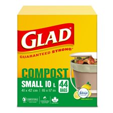 Sacs à ordures 100% compostables petits bte 44