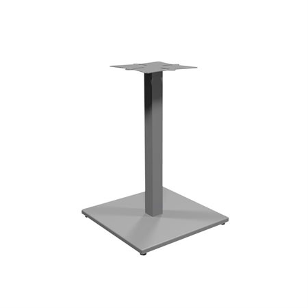 Base de table carrée Hauteur : 28 po argent