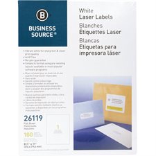 Étiquettes d’adresse premium Paquet de 100 feuilles 8-1 / 2 x 11 po. (100)