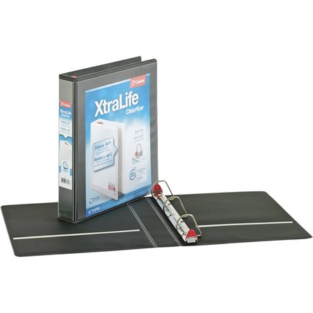 Reliure XtraLife® ClearVue® Locking Slant-D® 1-1 / 2 po noir