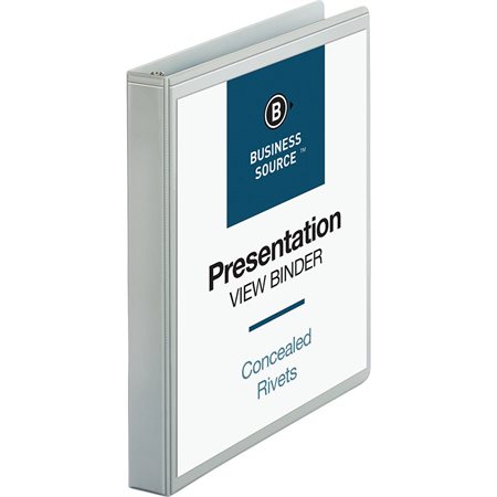 Reliure de présentation professionnelle 1 po blanc