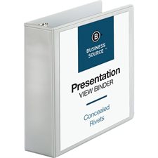 Reliure de présentation professionnelle 3 po blanc