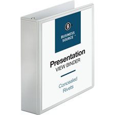 Reliure de présentation professionnelle 2 po blanc