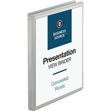 Reliure de présentation professionnelle 1 / 2 po blanc