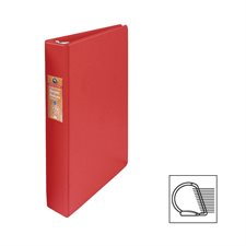 Reliure robuste à anneaux en D 1 po. rouge