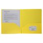 Couverture de présentation en poly jaune