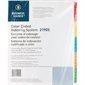 Intercalaires à onglet imprimable 26 onglets A-Z couleurs variées. 1 jeu