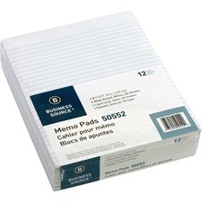 PAD MEMO RLD 8.5X11  WHITE