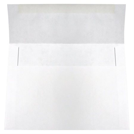 Enveloppe blanche d'invitation 4-3 / 4 X 6-1 / 2"
