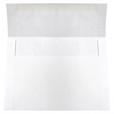 Enveloppe blanche d'invitation 4-3 / 4 X 6-1 / 2"