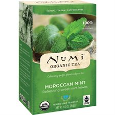 Thé biologique Numi Thé à base de plantes Menthe Marocaine