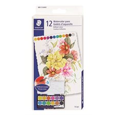 Ensemble de peinture d’aquarelle avec plateau