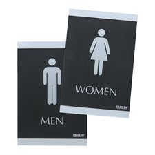 Enseigne d'identification de salle men / women