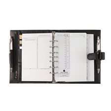 Planificateur flexible Format bureau, 5-1 / 2 x 8-1 / 2 po. noir