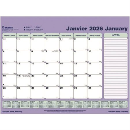 Calendrier sous-main mensuel (2025) Recharge seulement