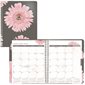 Agenda mensuel marguerite rose (2026)