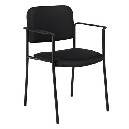 Fauteuil empilable Minto Avec bras noir