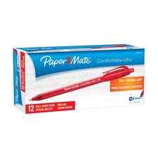 Stylos à bille rétractable ComfortMate Ultra® Pointe moyenne rouge