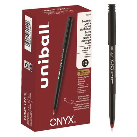 Stylos à bille roulante Onyx 0,5 mm rouge