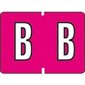 Étiquettes de classement à code couleur A-Z B - rouge