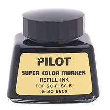 Bouteille d'encre pour marqueur Super Color noir