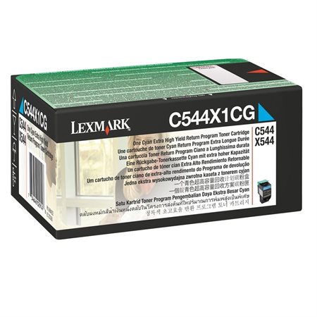 Cartouche de toner C544X1 cyan