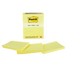 Feuillets autoadhésifs Post-it® Ligné 3 x 5 po. (12)