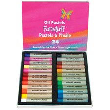 Pastels à l'huile Funstuff® 24 bâtons jumbo