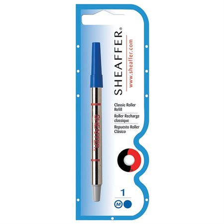 Recharge pour stylo à bille roulante Sheaffer Pointe moyenne bleu