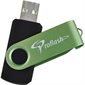 Clé USB à mémoire flash FlipFlash 64 Go vert