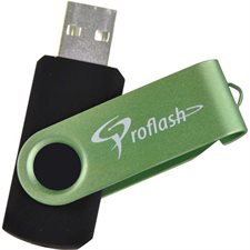 Clé USB à mémoire flash FlipFlash 32 Go vert