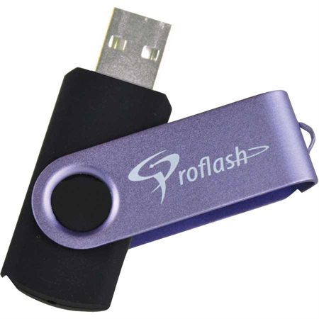 Clé USB à mémoire flash FlipFlash 16 Go violet